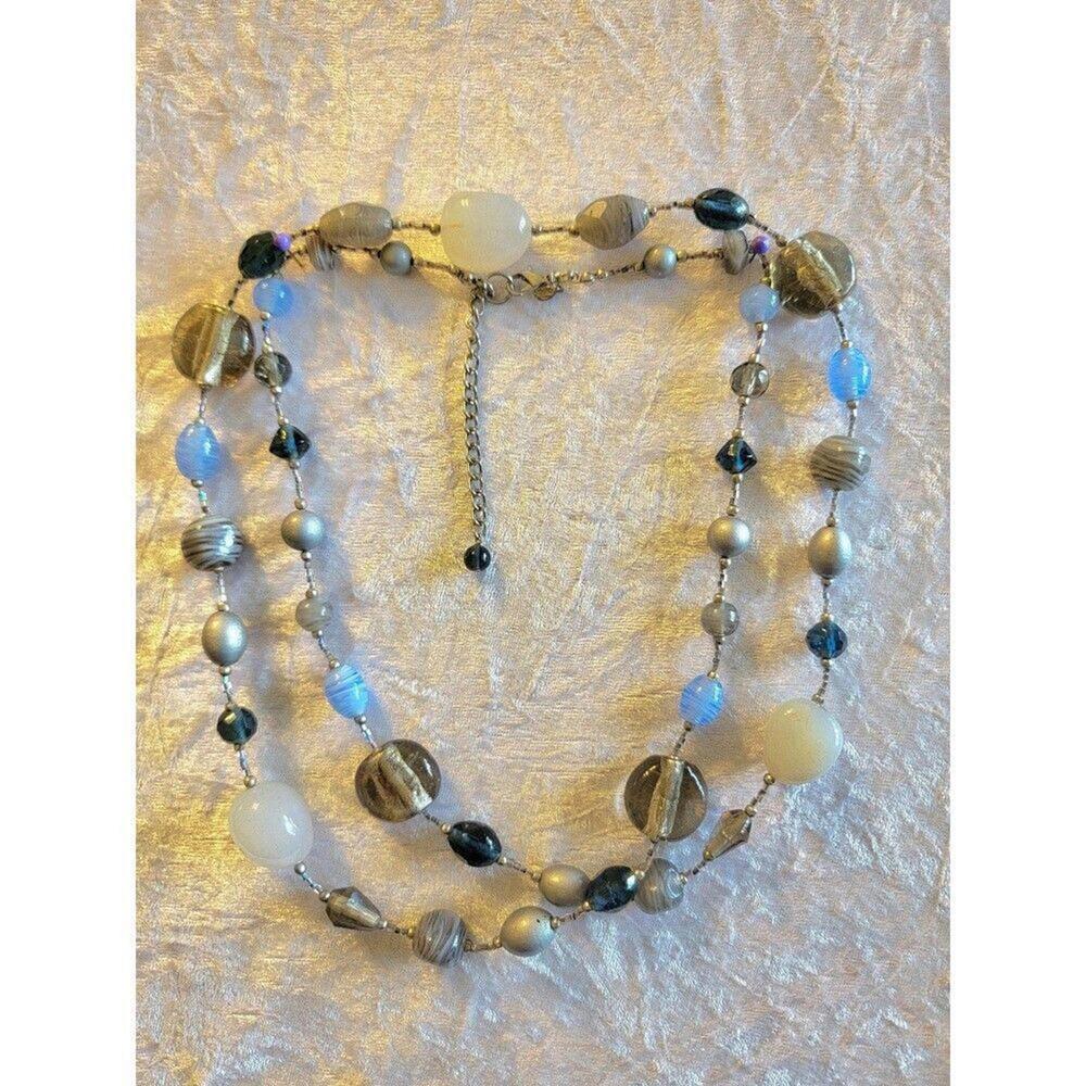 Premier Designs Glass And Stone Bead Necklace